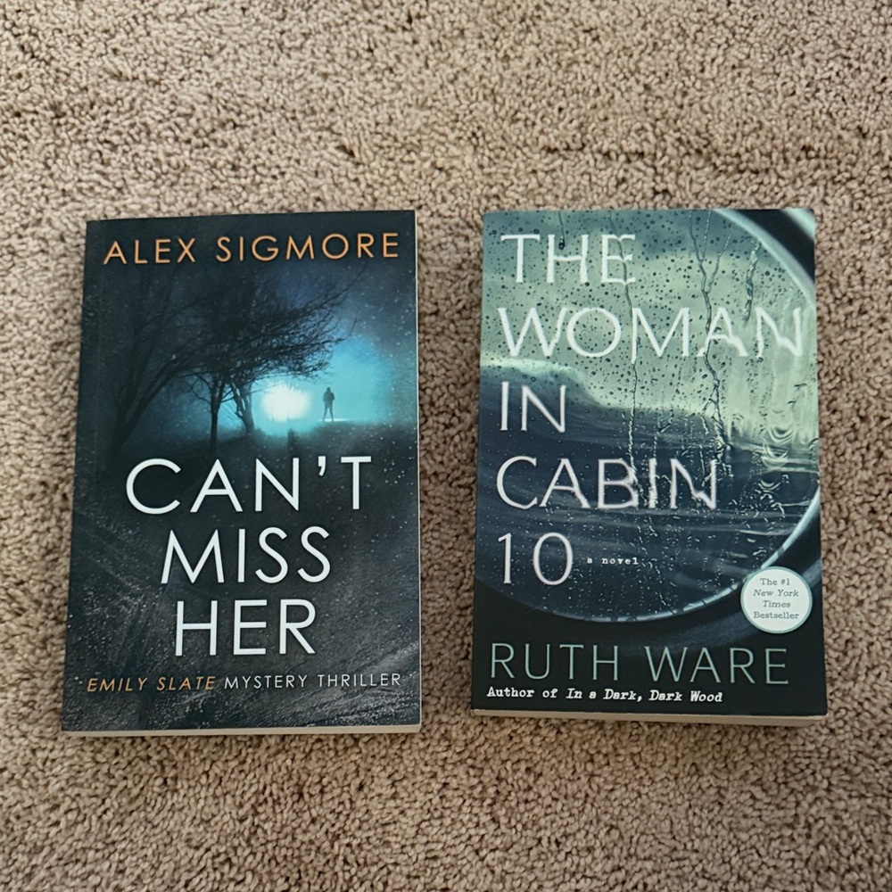 Mystery Thriller Paperback Bundle - Can't Miss Her & The Woman in Cabin 10